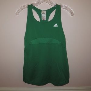 green adidas workout tank